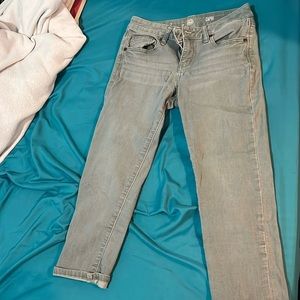Green capris Jean size 7